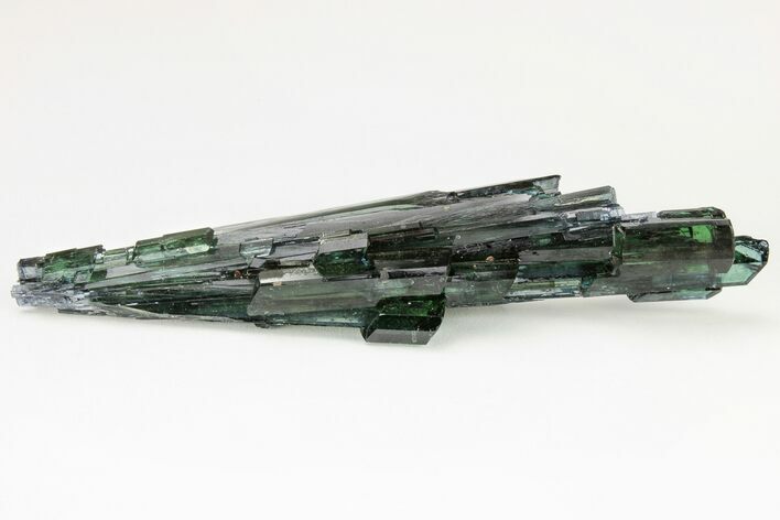Gemmy, Blue-Green Vivianite Crystal Cluster - Brazil #208694
